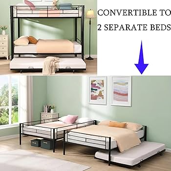 bunki Amazon.com: Pinikuyiro Metal Bunk Bed Twin Over Full Size